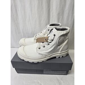 Palladium Pampa Hi Star White High Top Sneakers, Size 8, NIB